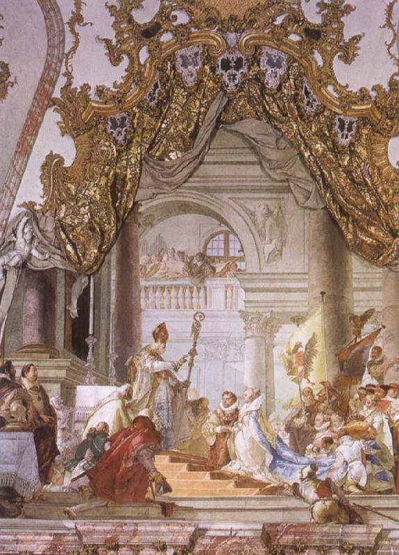 Giovanni Battista Tiepolo The Marriage of the emperor Frederick Barbarosa and Beatrice of Burgundy France oil painting art